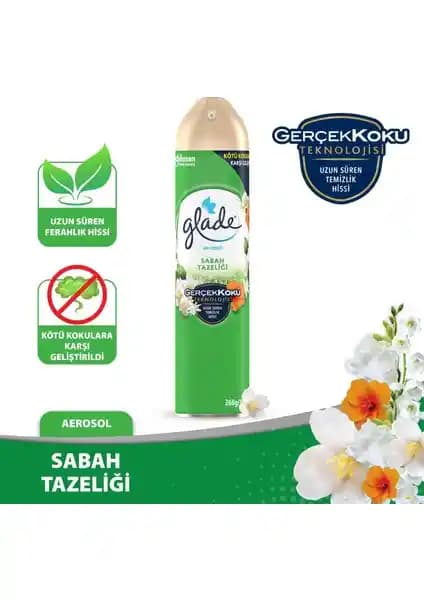 Glade Aerosol Oda Kokusu Sabah Tazeliği: Ferah ve Temiz Bir Atmosfer Yaratıcı Pratik Çözüm
