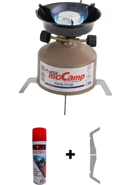 İksa Mocamp Tekrar Doldurabilir Devrilmez Ayaklı Portatif Kamp Ocağı Bej Renkli