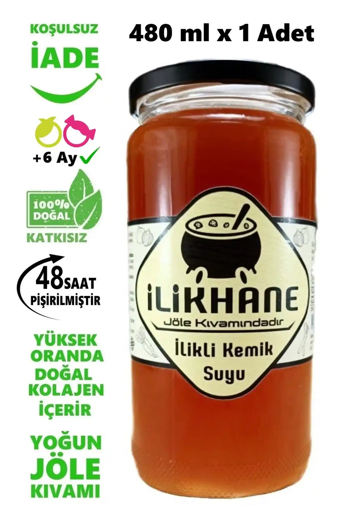 İLİKHANE Doğal Kemik Suyu: Organik ve Katkısız Sağlık Kaynağı