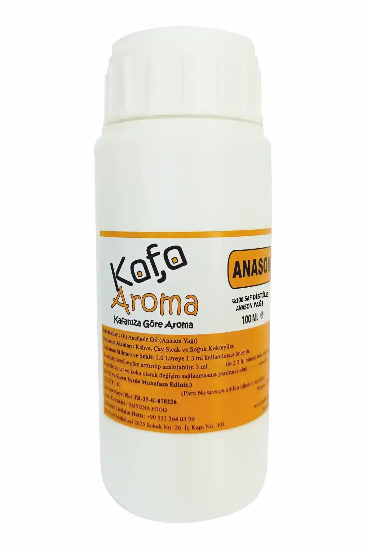 Kafa Aroma Saf Anason Yağı 100 ml Doğal ve Lezzetli İçecek Aroması Ürünü