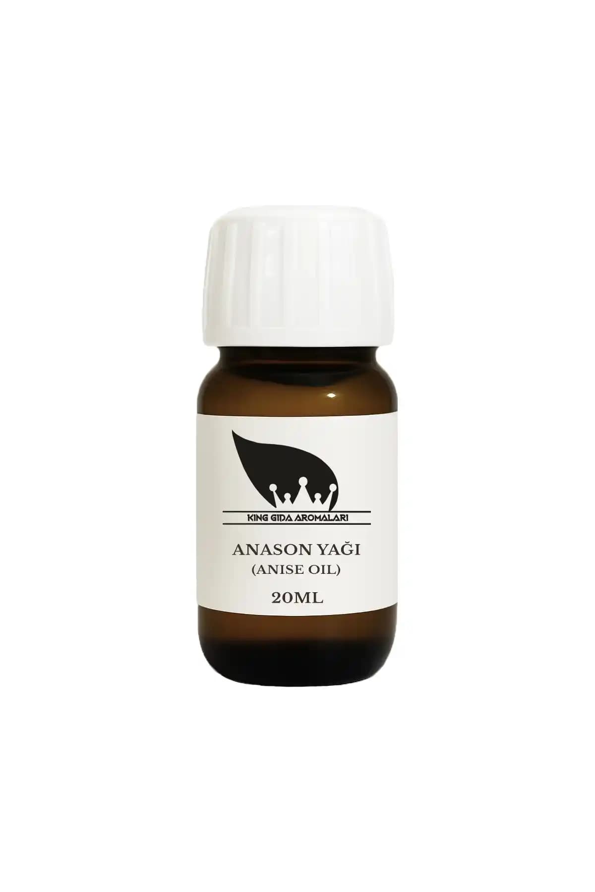 King Gıda Saf Anason Yağı 20ml Organik Doğal Aroma ve Sağlık İçin Uygun