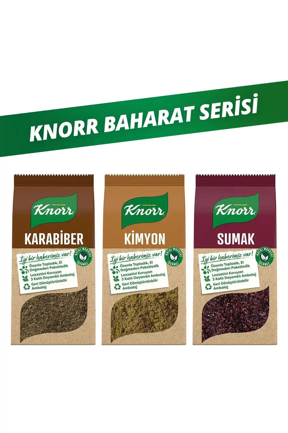 Knorr Baharat Serisi Kimyon Sumak ve Karabiber ile Lezzetli Yemekler İçin Ideal Seçenek