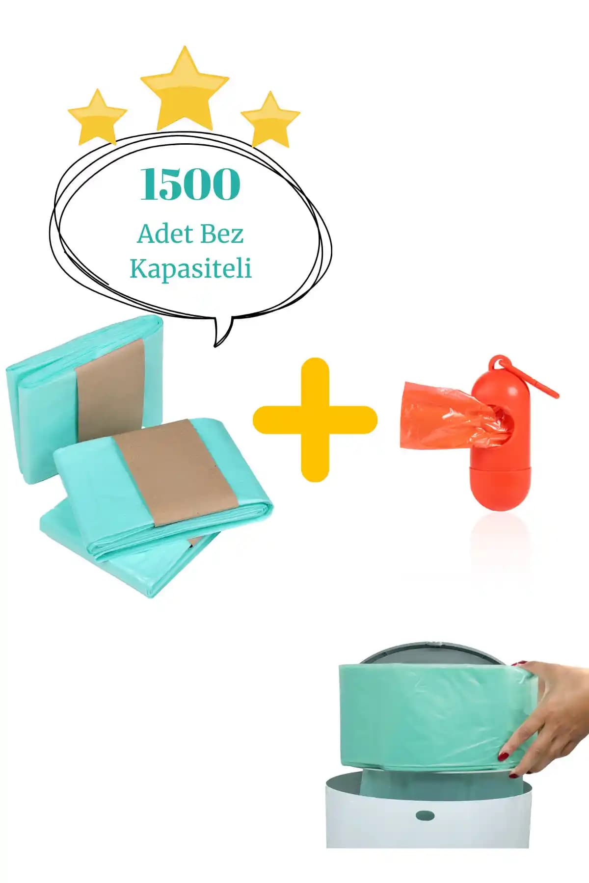 Korbell 16L Uyumlu Çöp Poşetleri 1500 Adetlik Paket ile Hijyen ve Pratiklik Sağlar