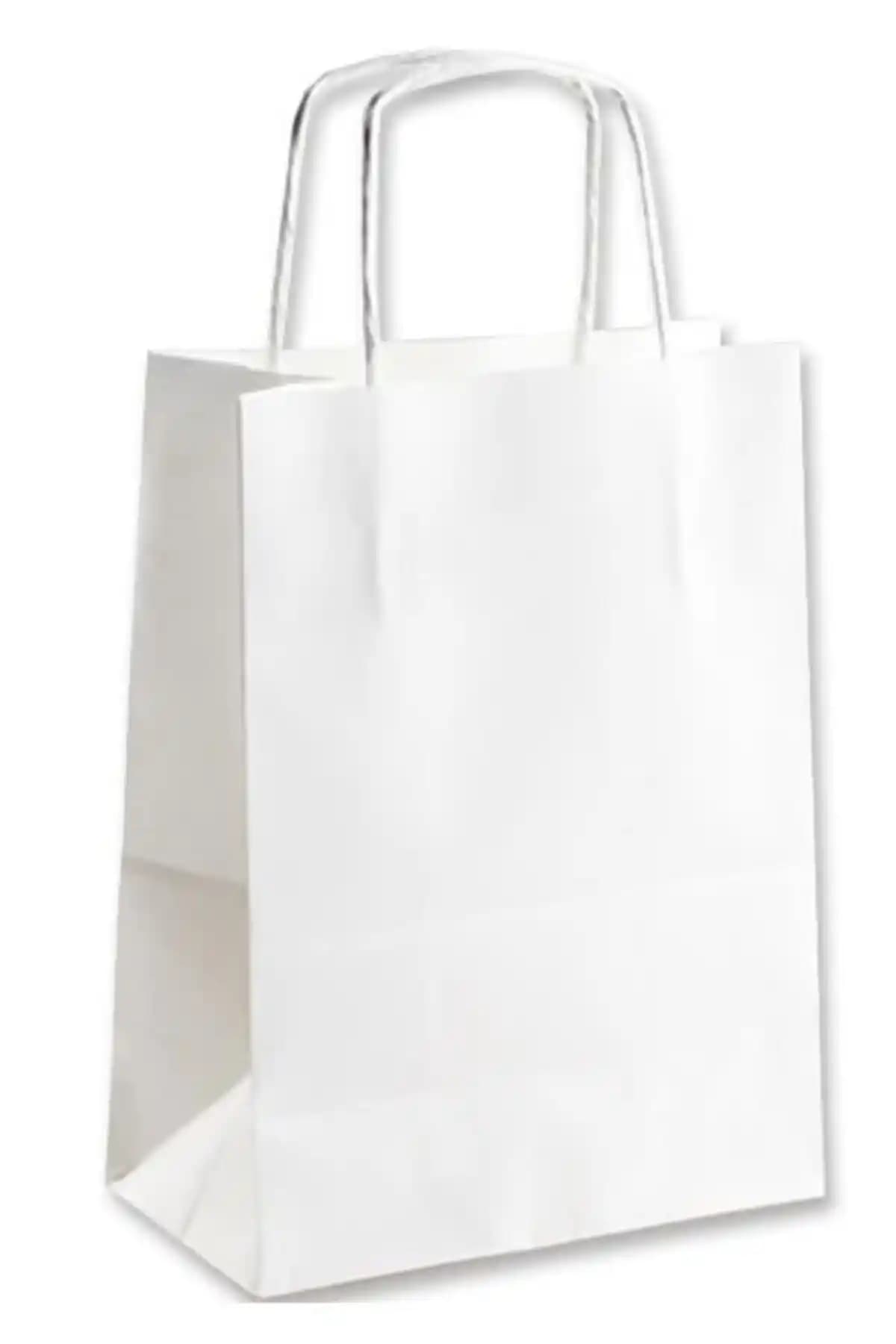 Kraft Beyaz Çanta 18x8x24: Dayanıklı ve Pratik Paketleme Çözümü for Restoran ve Kafe İşletmeleri