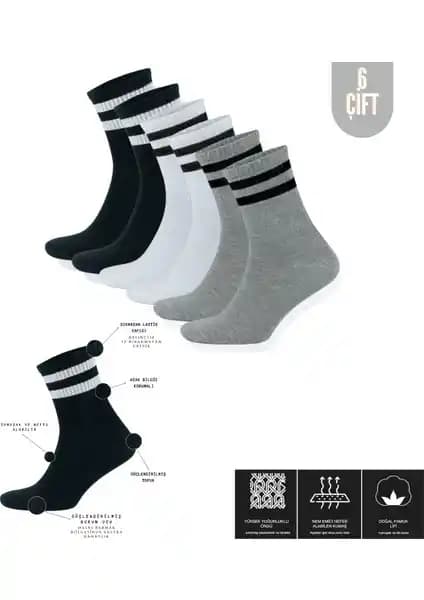 Kral Socks Lüx Kral Lüx Kadın ve Erkek Çizgili Kolej Tenis Çorabı İnceleme ve Kullanıcı Yorumları