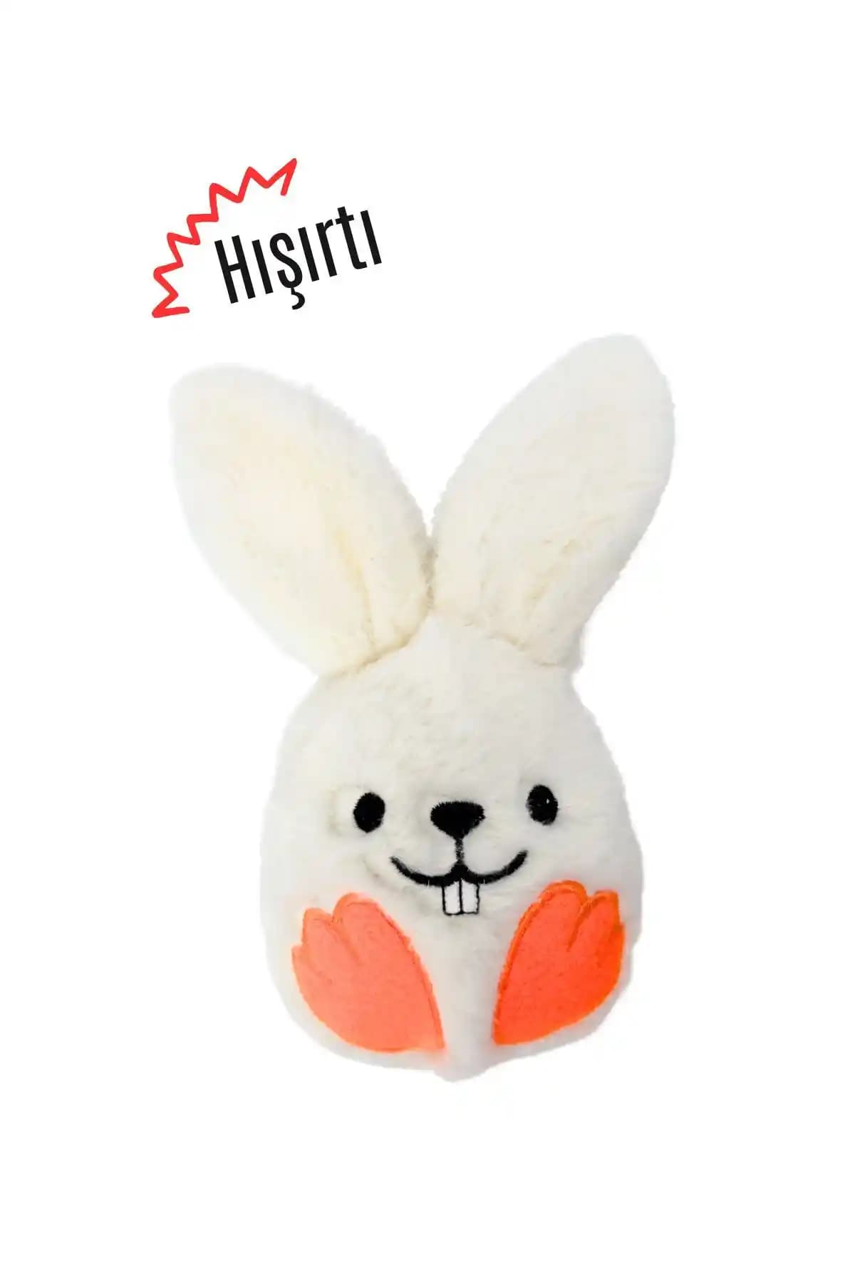 Küçük Irk Köpekler İçin Güvenli ve Dayanıklı Hışırtı Sesli Tavşan Oyuncağı