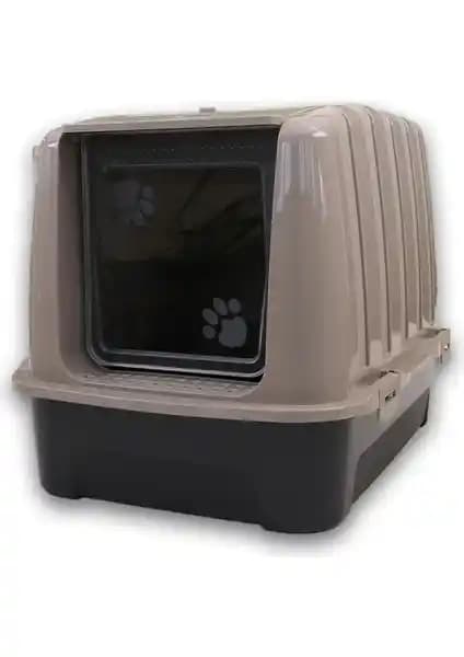 Kurtbay Şekil Lüks Kapalı Kedi Tuvaleti: Dayanıklı Tasarım ve Koku Kontrolü Özellikleri
