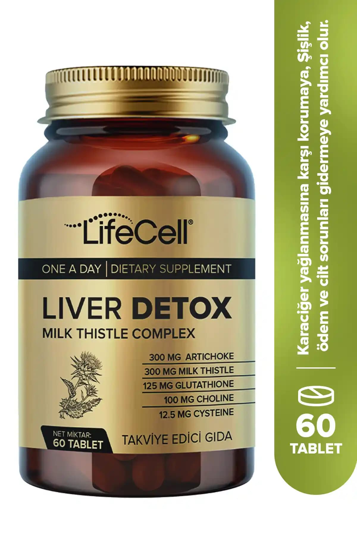 Lifecell Liver Detox Karaciğer Sağlığını Güçlendiren Doğal Takviye Ürünü