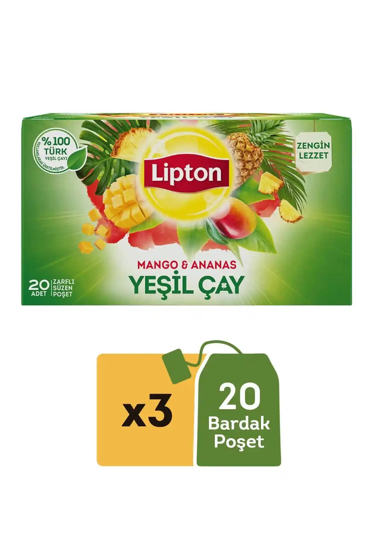 Lipton Mango & Ananas Yeşil Çay: Doğal Aromalarla Ferahlatıcı ve Sağlıklı Bir İçim Deneyimi