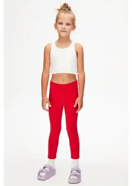 Lovetti Açık Kırmızı Kız Çocuk Kışlık Tayt: Konfor ve Şıklık Sunan Dayanıklı Tasarım