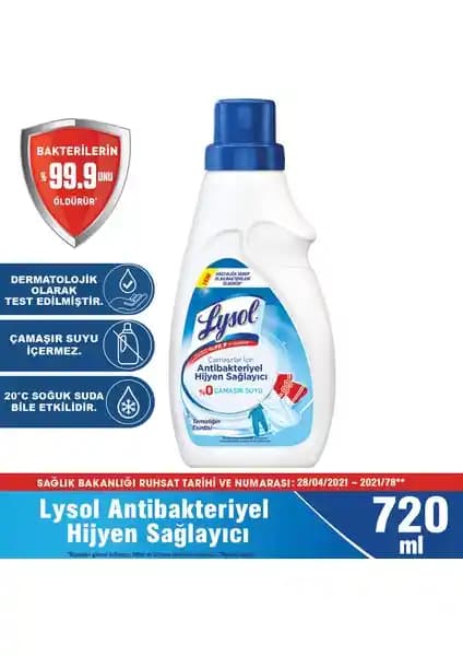 Lysol Çamaşır Dezenfektanı ile Hijyenik ve Ferah Çamaşırlar Sağlayın