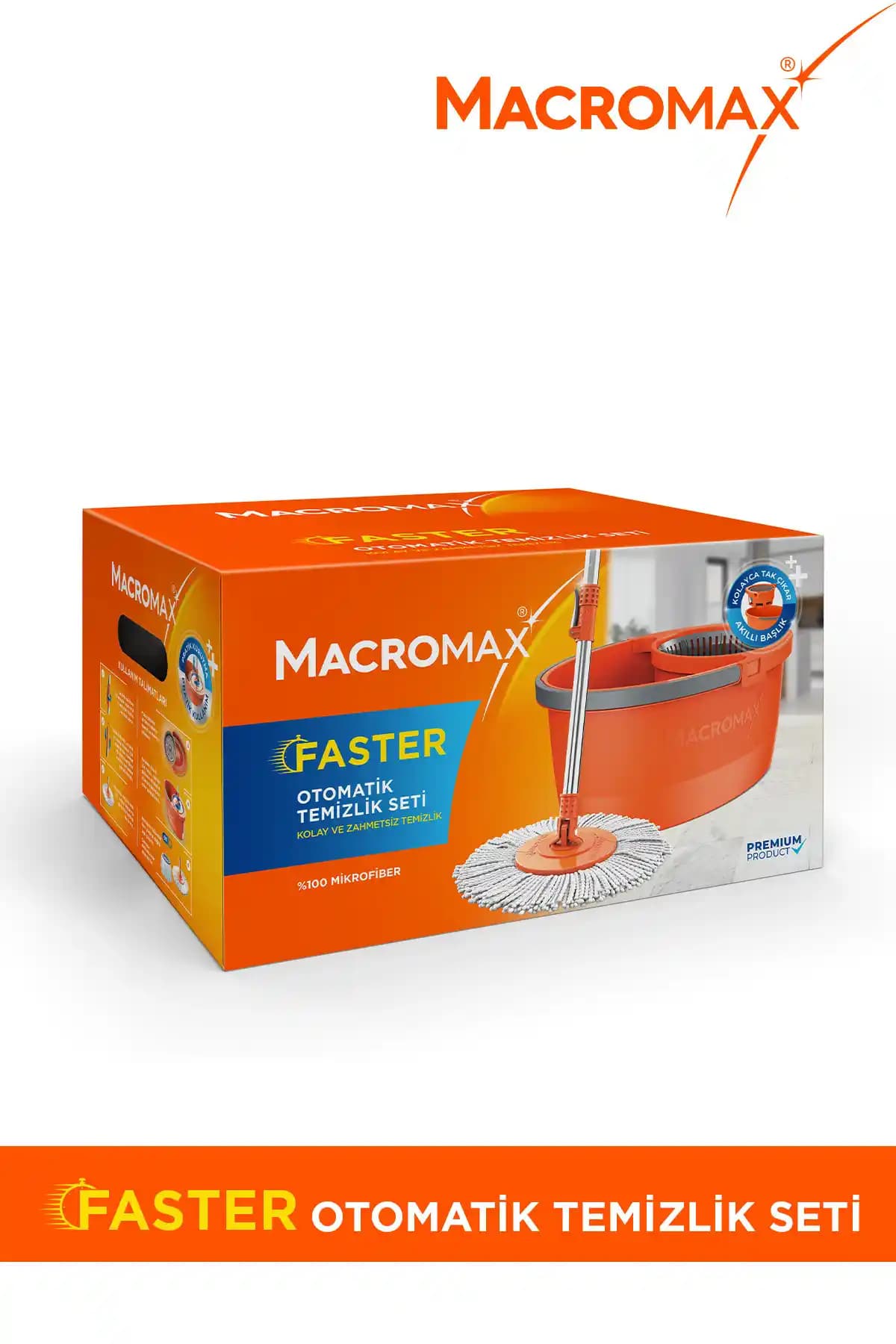 Macromax Faster Otomatik Temizlik Seti: Pratik ve Çok Yönlü Ev Temizlik Çözümü