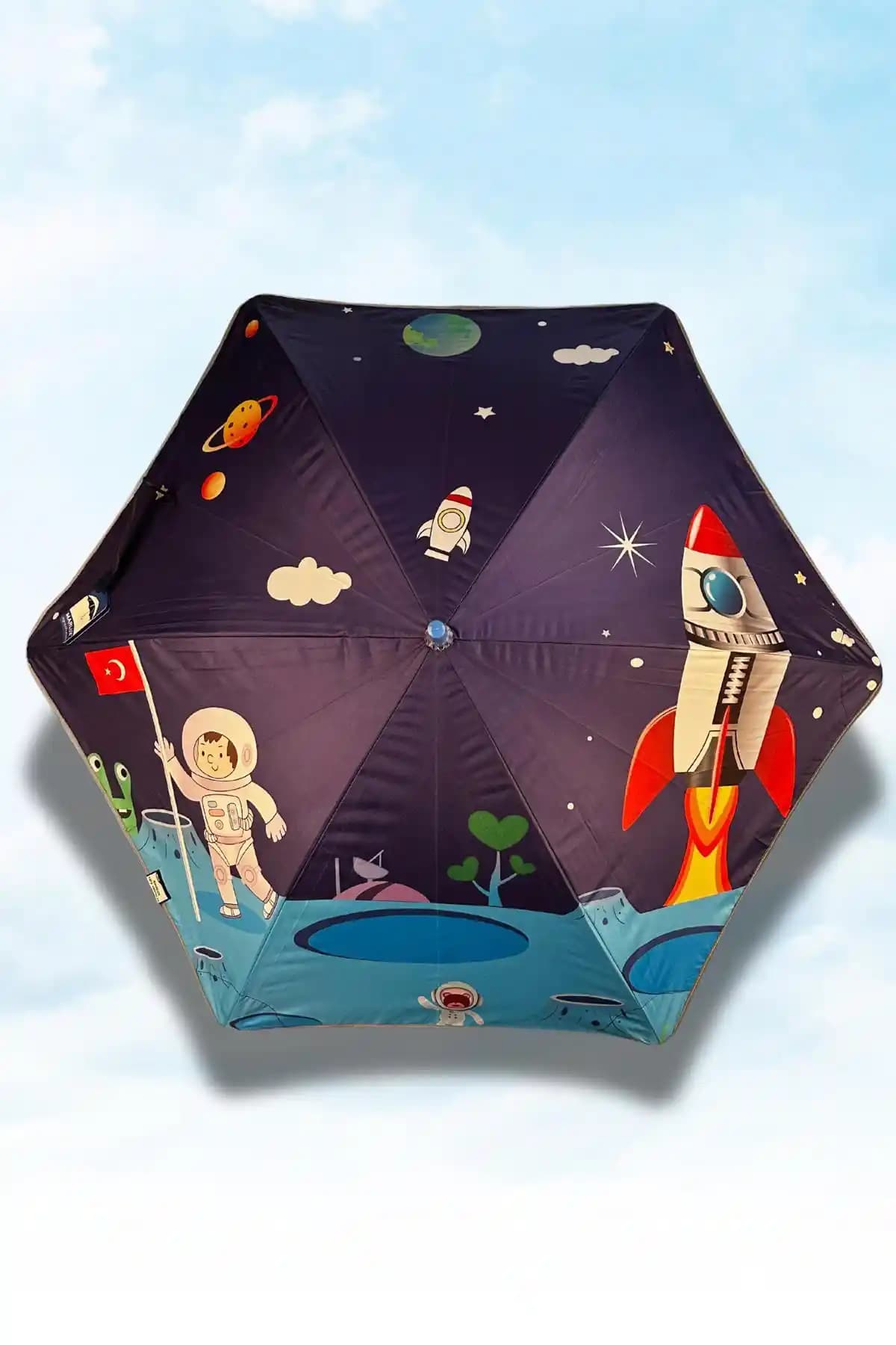 Marlux Fiber 6 Telli Dayanıklı ve Estetik Çocuk Şemsiyesi Güvenli Kullanım İçin Uygun