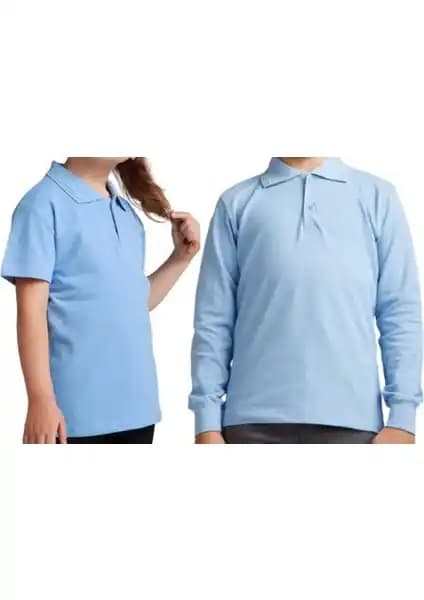 Mavimoure Unisex Polo Yaka 2'li T-Shirt Günlük Şıklık ve Rahatlık Sunar