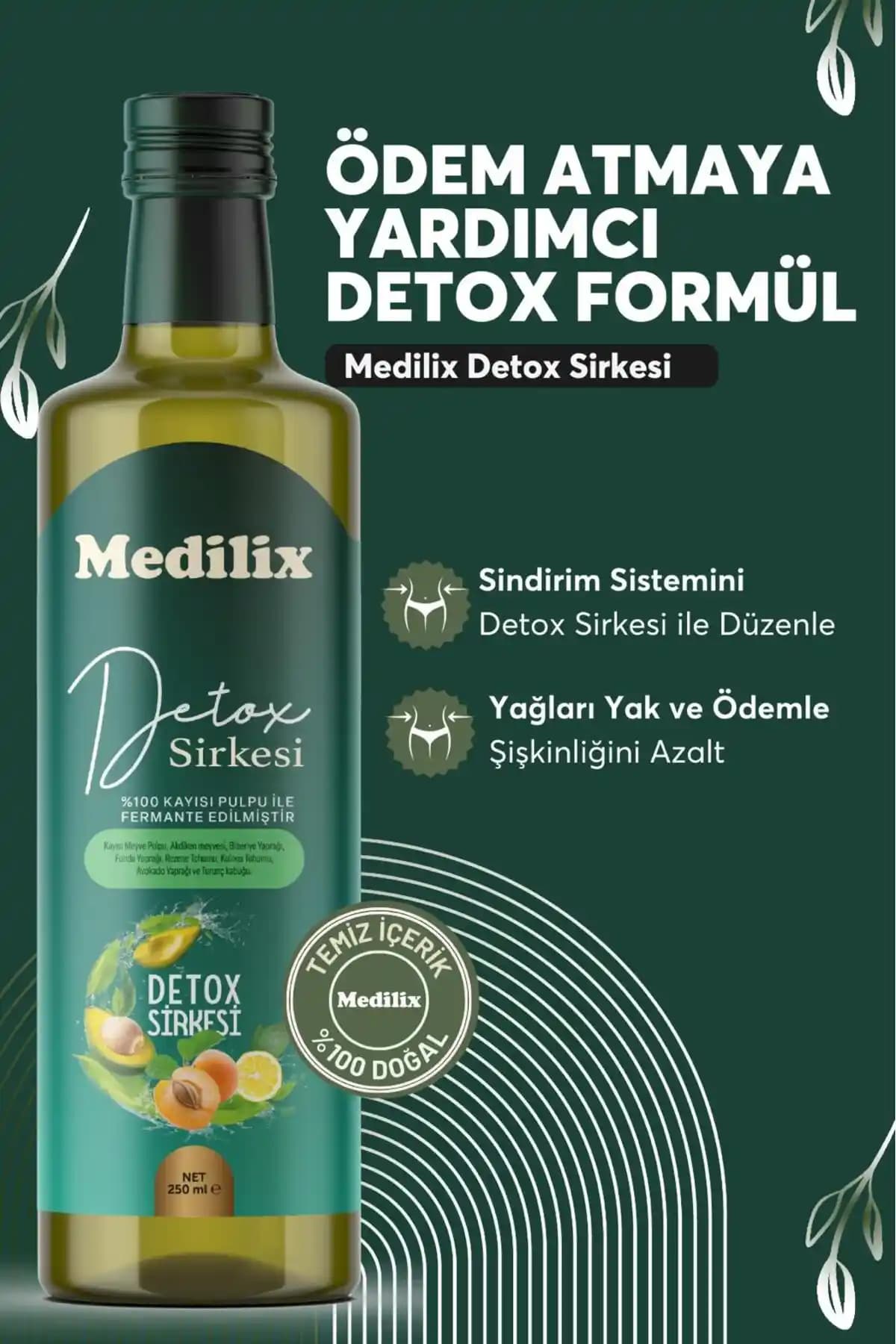 Medilix Detox Kilo Vermeye Yardımcı Detoks Suyu Doğal İçeriği ve Faydalarıyla Sağlıklı Kilo Kontrolü