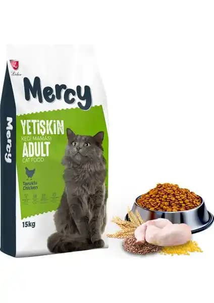 Mercy Tavuklu Yetişkin Kedi Maması Türkiye Üretimi Sağlıklı ve Lezzetli Beslenme Seçeneği