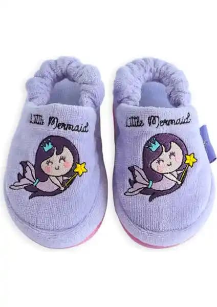 Milk&Moo Küçük Deniz Kızı Çocuk Ev Terliği Renkli ve Konforlu Tasarım