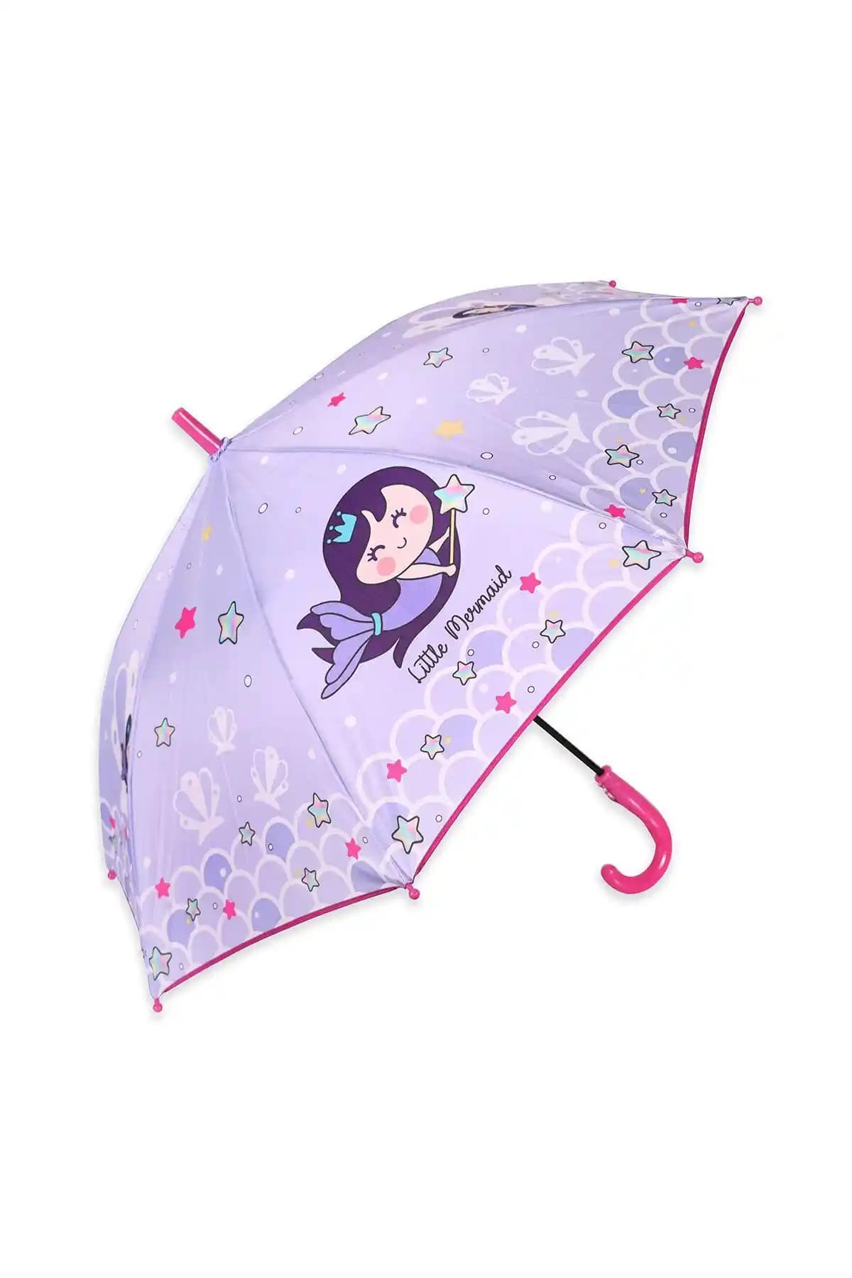 Milk & Moo Küçük Deniz Kızı Çocuk Şemsiyesi Renkli ve Dayanıklı Tasarım