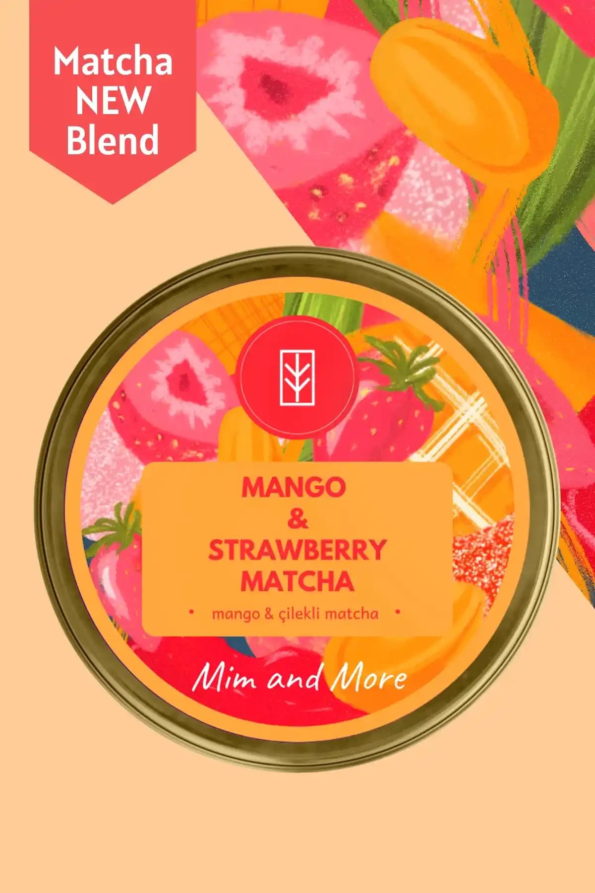 Mim and More Mango & Strawberry Matcha: Doğal ve Ferahlatıcı Meyve Aromalı Matcha Ürünü