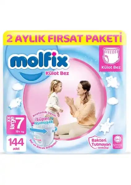 Molfix Külot Bez 7 Beden XX Large Bebekler İçin Güvenilir ve Konforlu Seçenek
