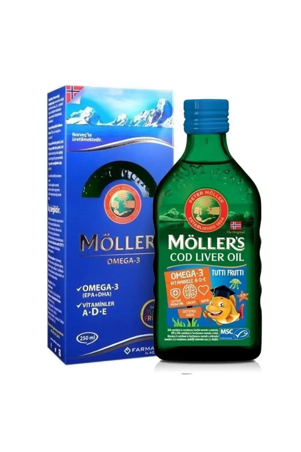 Mollers Omega 3 Balık Yağı Tutti Frutti Aroması Sağlıklı Yaşam İçin Güvenilir Takviye