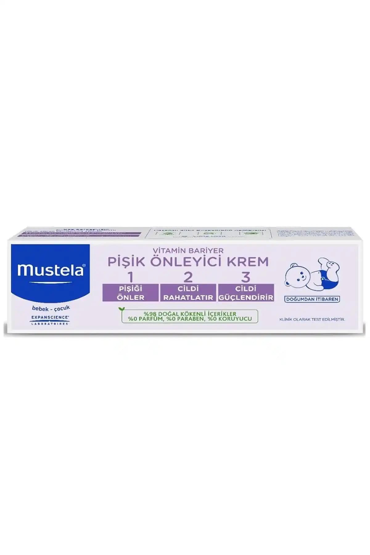 Mustela Vitamin Barrier 1-2-3 Pişik Kremi: Bebeklerin Hassas Ciltleri İçin Güvenilir Koruma Çözümü