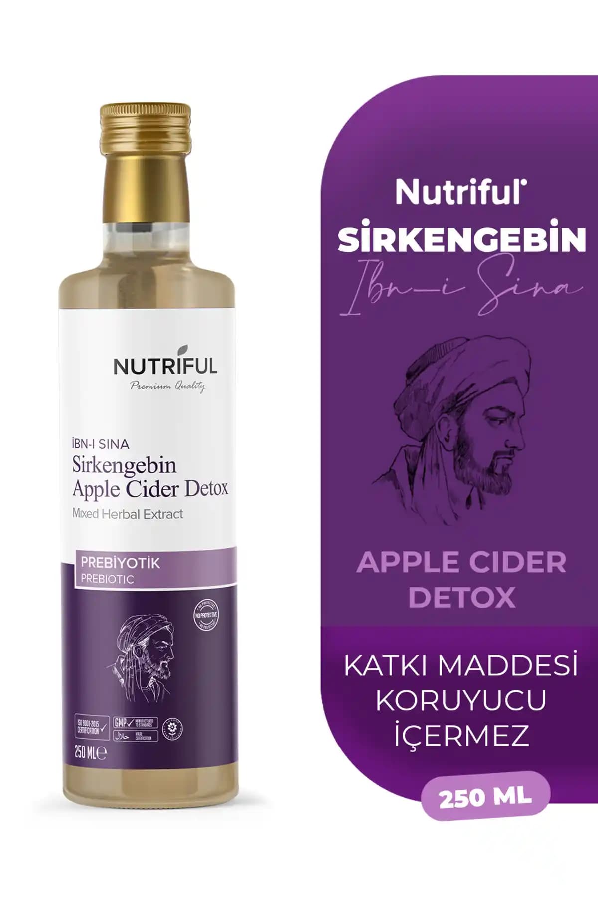 Nutriful İbni Sina Sirkengebin Prebiyotik Sirke: Bağırsak ve Metabolizma Sağlığını Destekleyen Doğal Çözüm