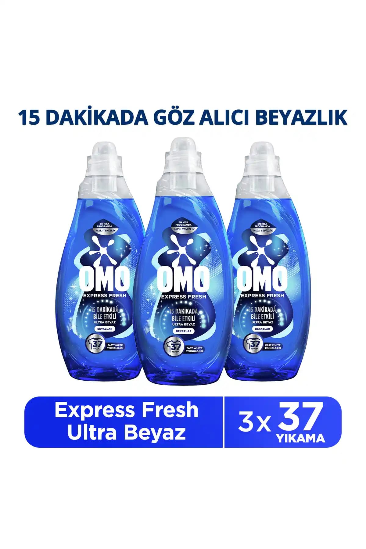 Omo Express Fresh Ultra Beyaz Sıvı Çamaşır Deterjanı: Yüksek Performanslı Temizlik ve Koku Gücü