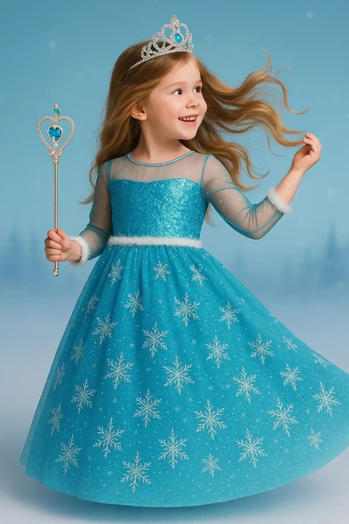 Parti Kırtasiye’nin Elsa Tarlatanlı Kostümü: Çocuklar İçin Masalsı ve Rahat Prenses Kıyafeti