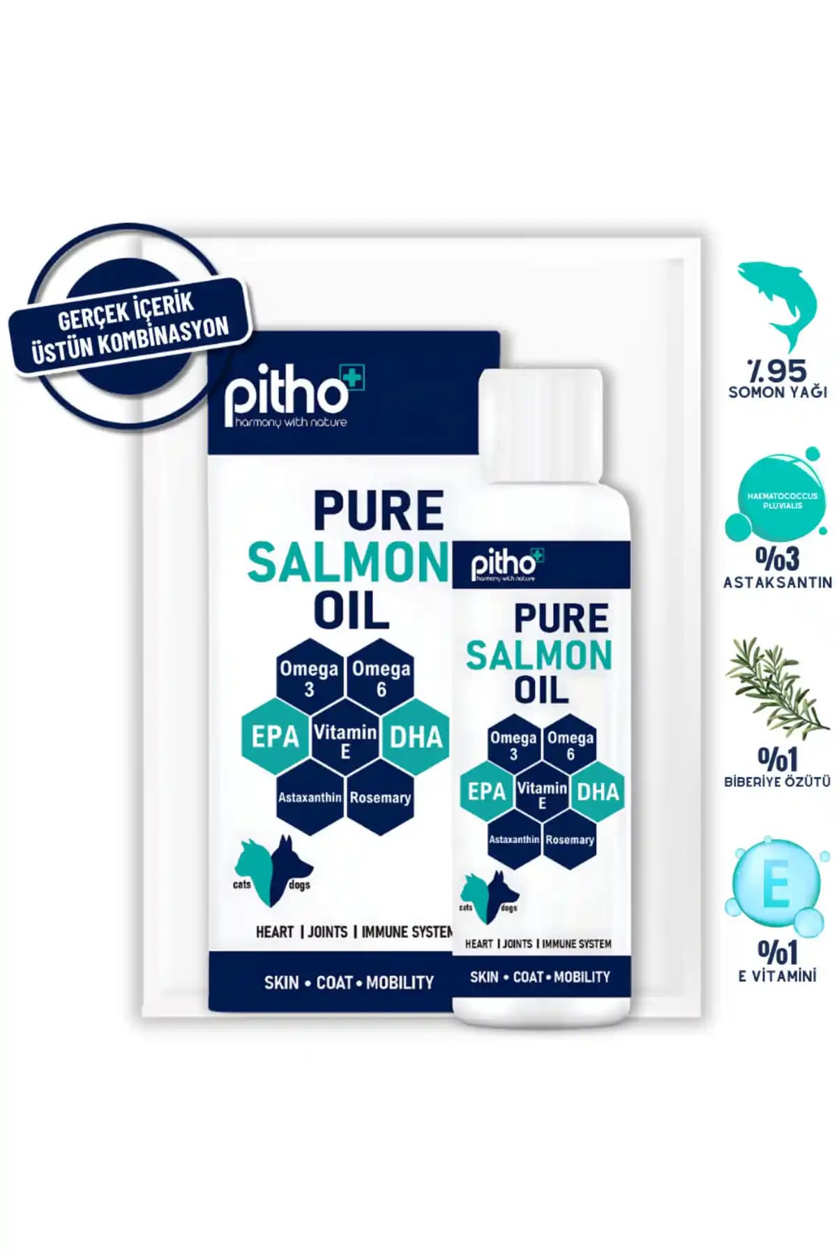 Pitho Pure Salmon Oil: Doğal ve Güçlü Balık Yağı Takviyesi ile Evcil Hayvanlarınızın Sağlığını Destekleyin