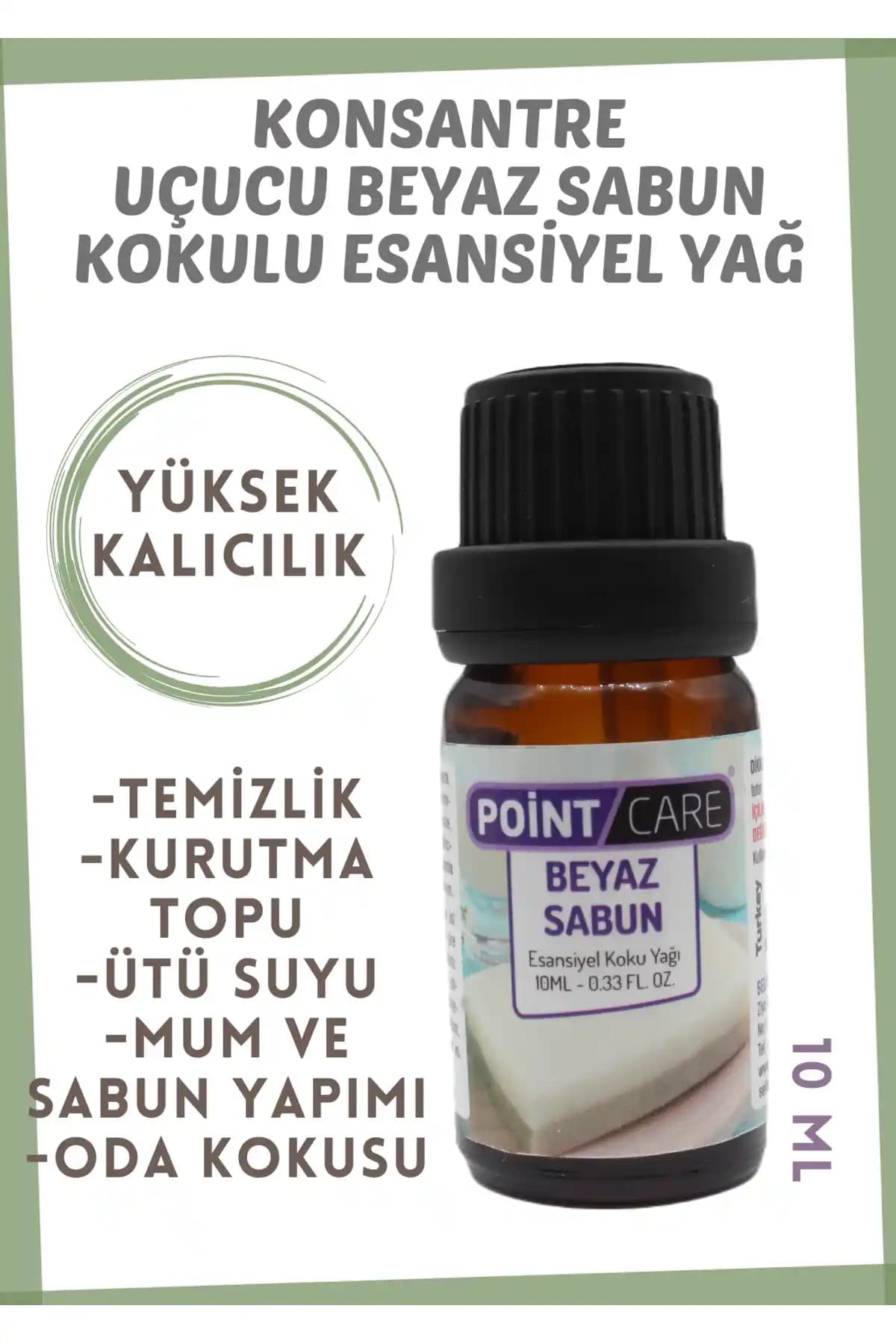 POINT CARE Beyaz Sabun Mum Esansı ile Doğal ve Ferahlatıcı Aromaterapi Deneyimi