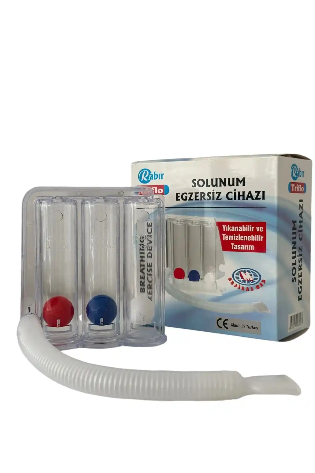 RABIR 4 Adet Triflo Solunum Egzersiz Cihazı Akciğer Sağlığını Destekleyen Medikal Çözüm