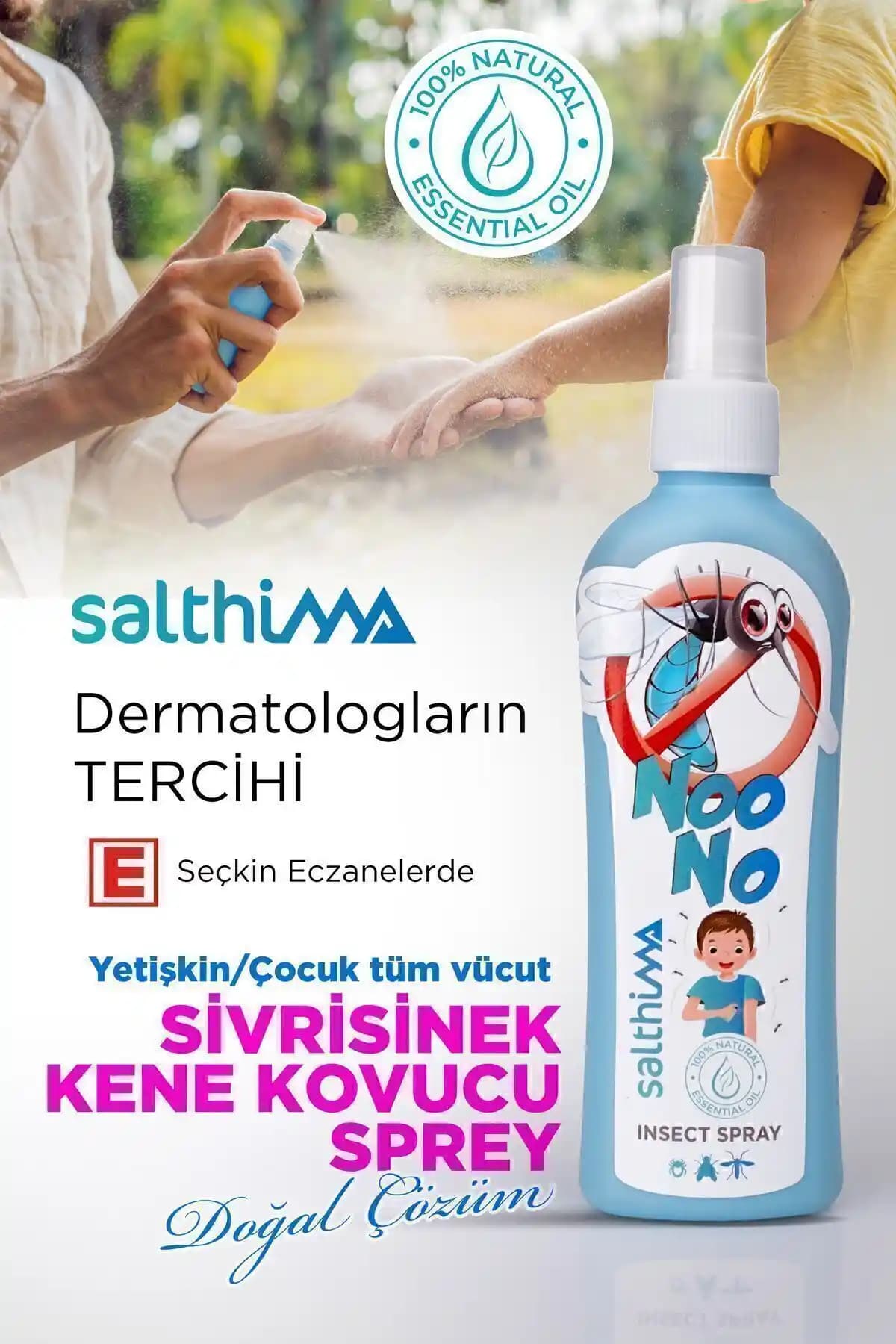 Salthima Doğal Sivrisinek ve Kene Kovucu Sprey: Çevre ve Cilde Dost Koruma Çözümü