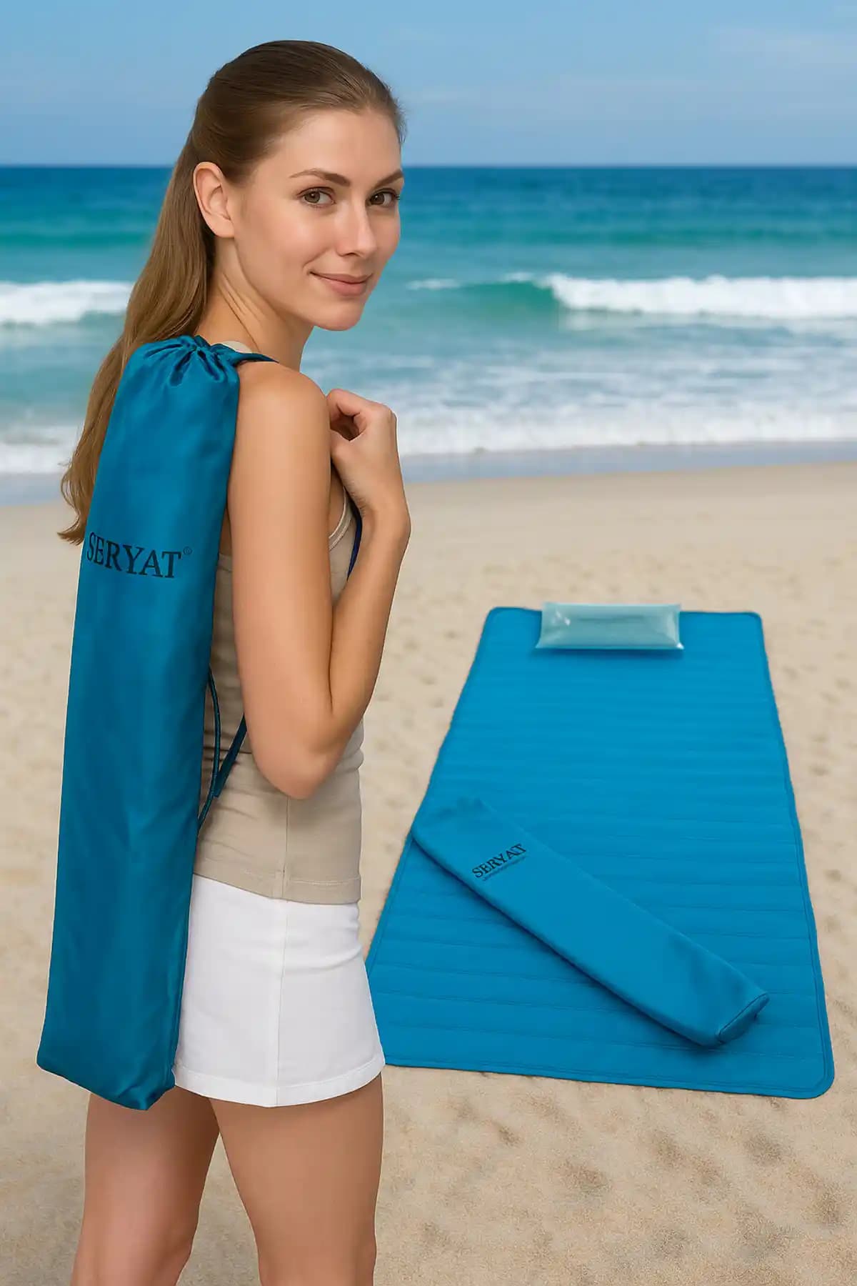 Ser&Yat Plaj Hasırı: Hafif ve Şık Katlanabilir Plaj Ekipmanı