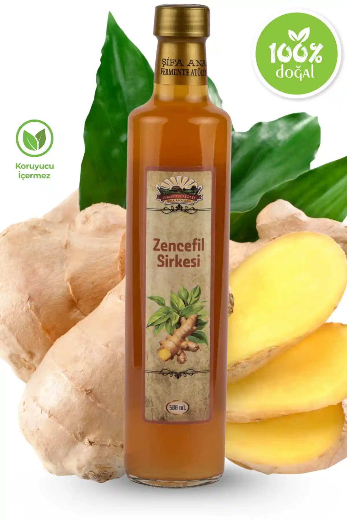 Şifa Ana Zencefil Sirkesi: Organik ve Fermente Edilmiş Doğal Sağlık Kaynağı
