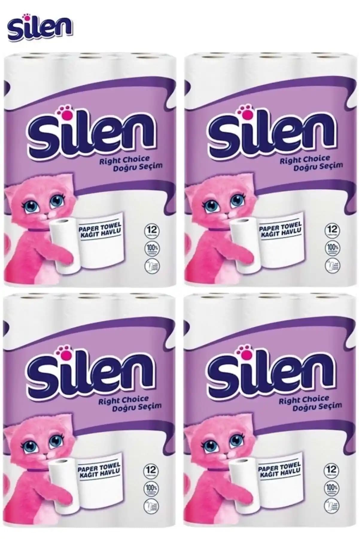 Silen Kağıt Havlu 48 Li Set: Dayanıklı ve Estetik Çok Katlı Temizlik Kağıdı