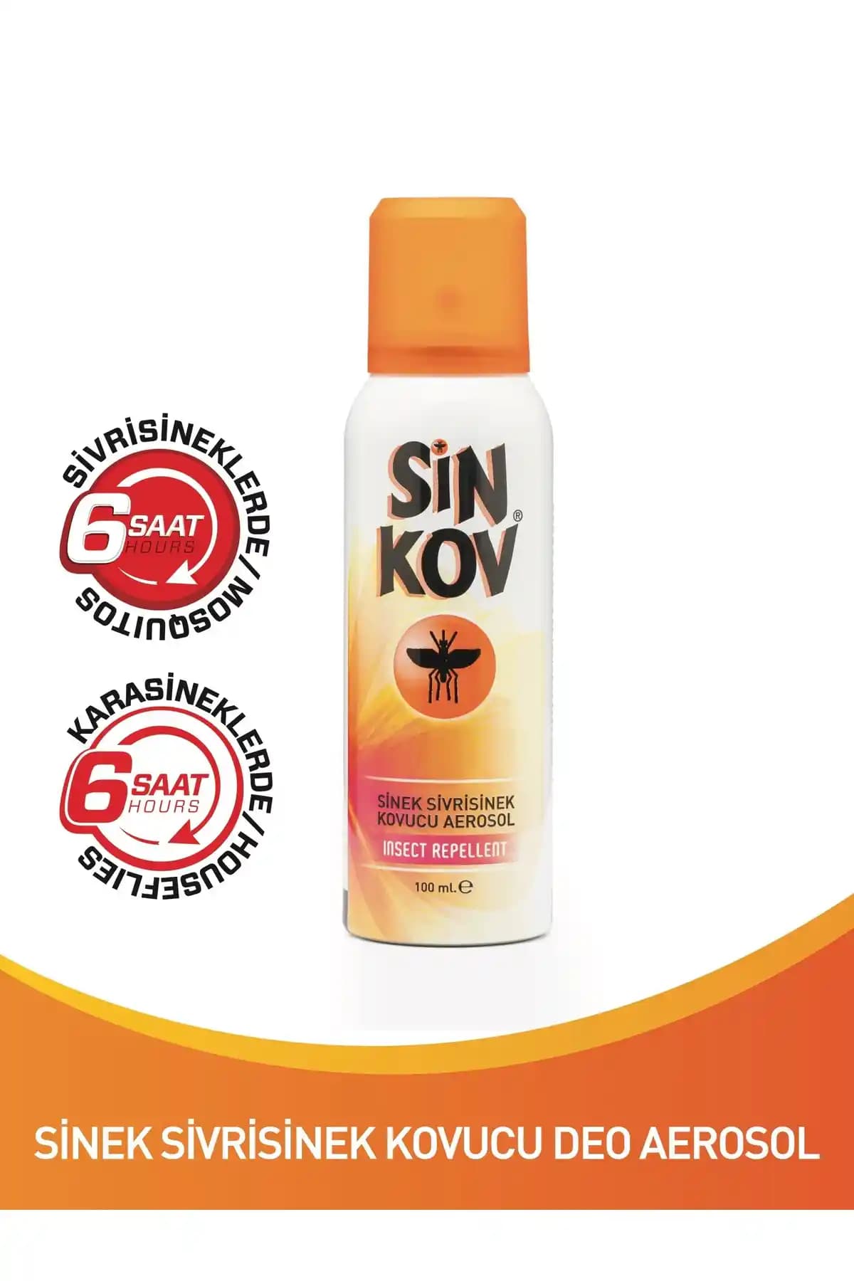 Sinkov Sinek Sivrisinek Kovucu Deo Aerosol 100ml: Etkili ve Güvenilir Böcek Koruma Çözümü