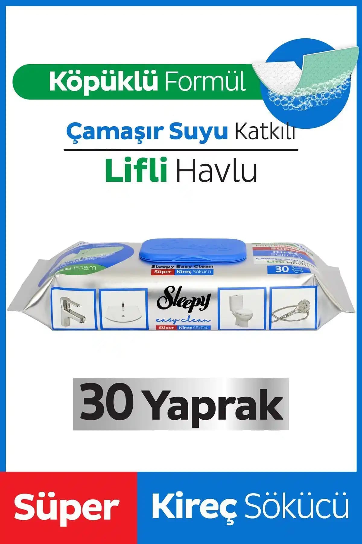 Sleepy Easy Clean Süper Kireç Çözücü Yüzey Temizlik Havlusu ve Mendili Ürün Tanıtımı