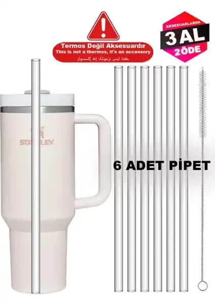 Stanley Quencher 1.18 Lt Uyumlu Pipet Seti Sağlıklı ve Pratik Kullanım İçin