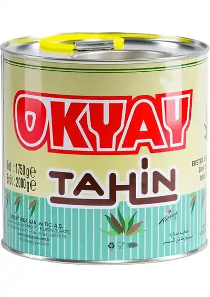 Tarsus Yöresel Okyay Teneke Tahin 1750g Doğal ve Zengin Lezzetli Susam Ürünü