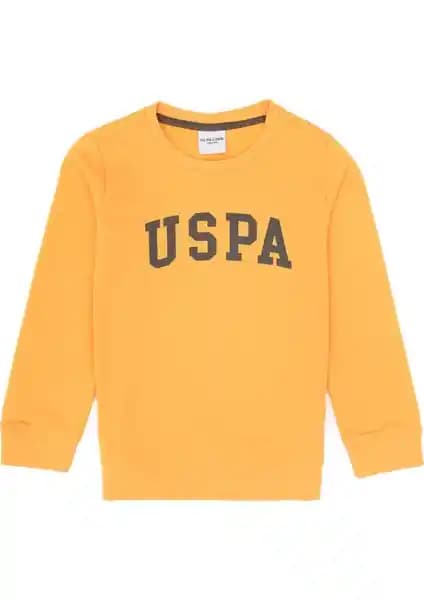 U.S. Polo Assn. Erkek Çocuk Mango Bisiklet Yaka Basic Sweatshirt Günlük Kullanım İçin Uygun