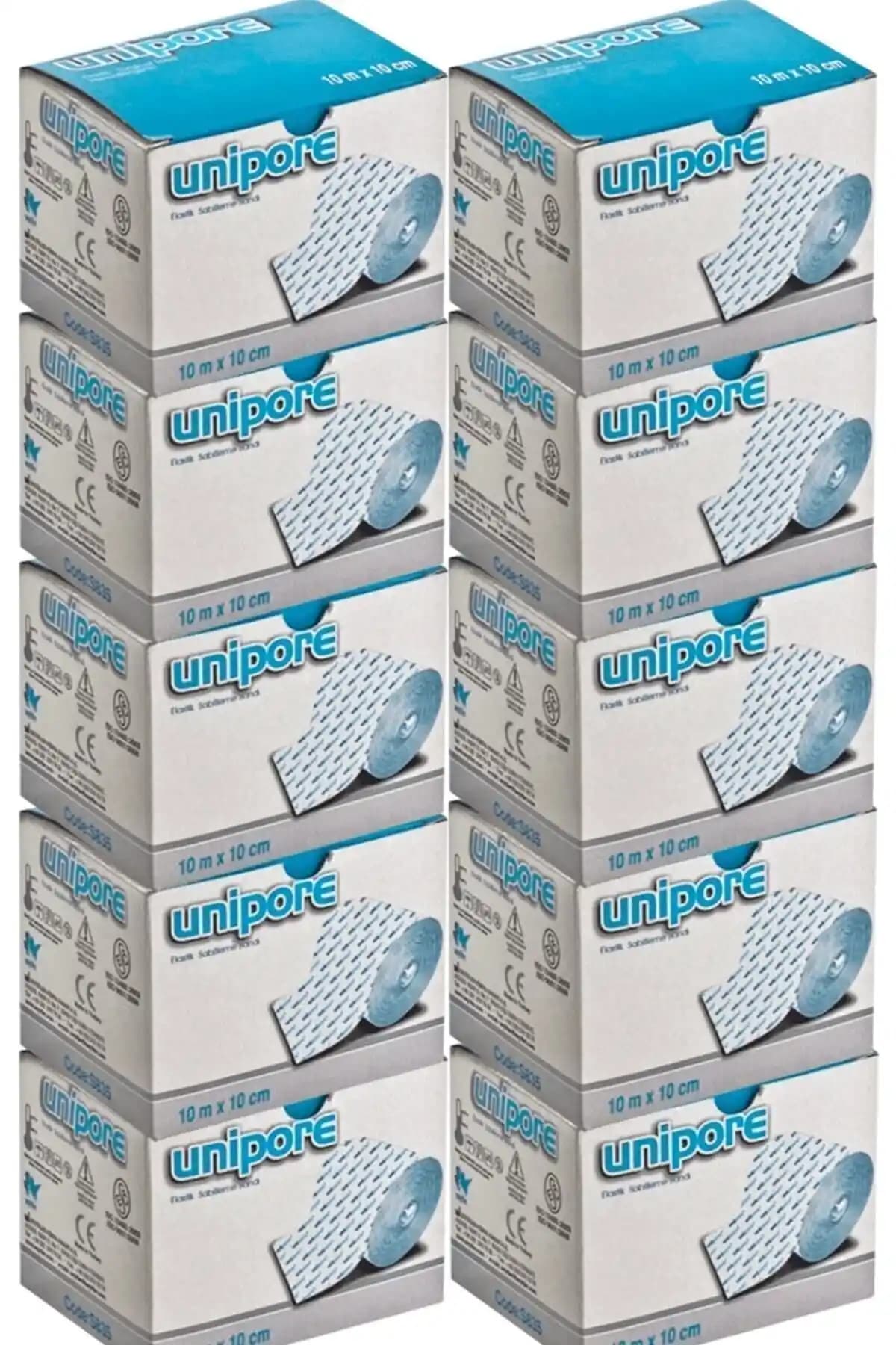 Unipore Flaster 10x10 cm Hipoalerjenik Tıbbi Bant Güçlü Yapışkan ve Hava Geçirgen Özellikleriyle