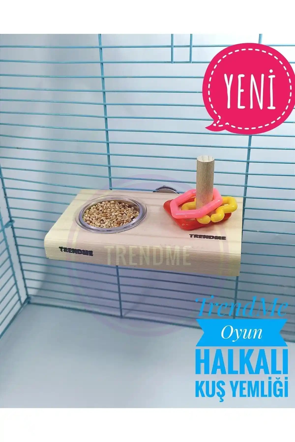 UniqBirdToys Trendme Doğal Ahşap Kuş Yemliği ve Oyun Halkası Ürünü İncelemesi
