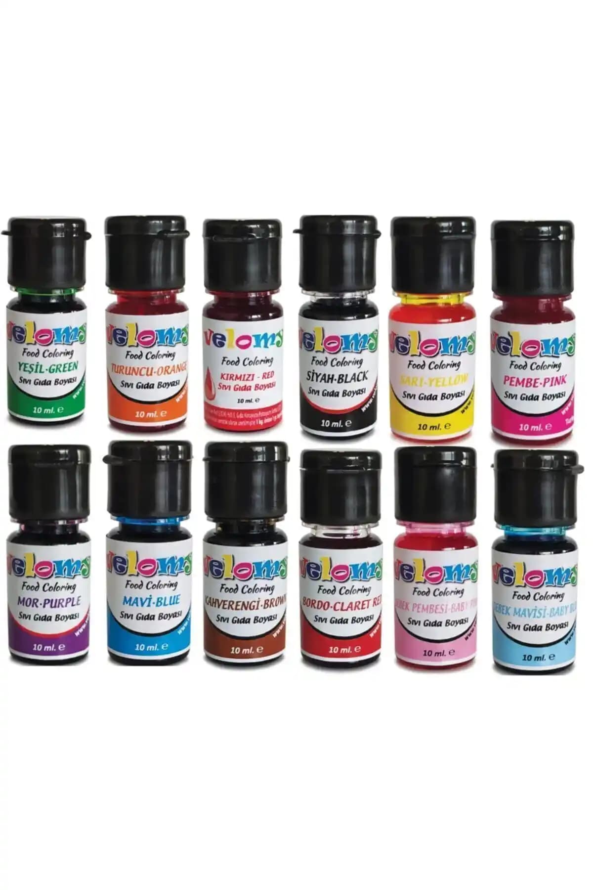 Velomy 12 Renk Sıvı Gıda Boyası Seti: Kullanım Alanları ve Kalite Değerlendirmeleri