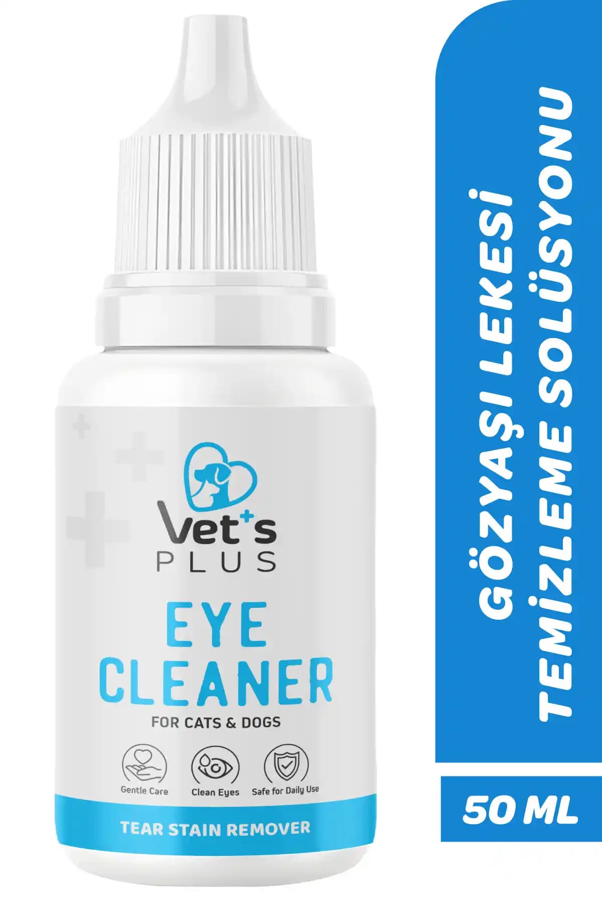 Vet's Plus Gözyaşı Lekesi Temizleme Solüsyonu Evcil Hayvanlar İçin Güvenilir Temizlik Çözümü