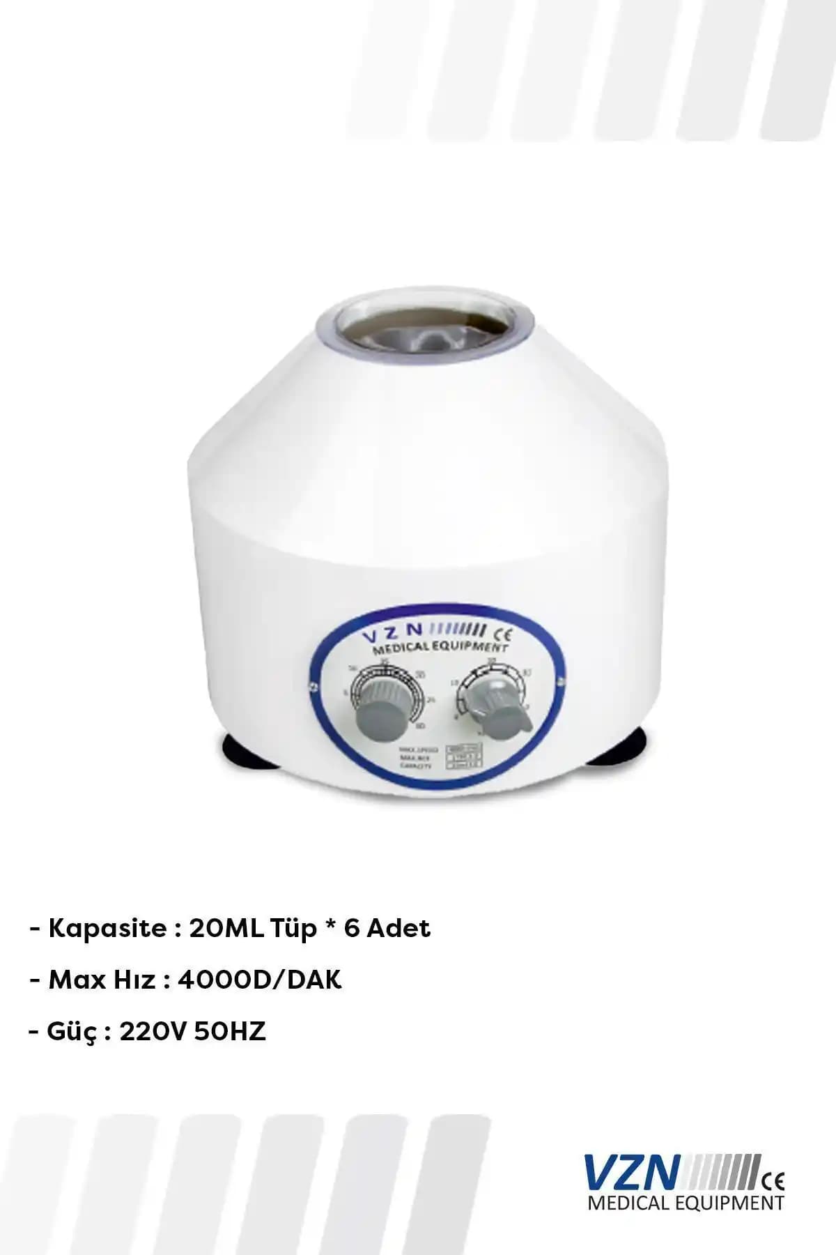 VZN Santrifüj Cihazı 6 Tüplü Yüksek Performanslı Laboratuvar Santrifüjü