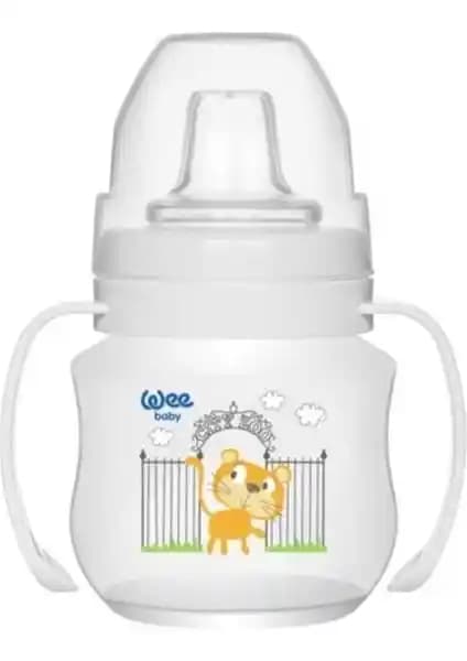 Wee Baby Beyaz Akıtmaz Kulplu Pp Antikolik Bebek Bardakları Güvenli ve Kullanışlı Tasarım