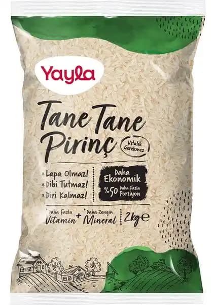 Yayla Tane Tane Pirinç 2 kg ve Dökme 5 kg Ürünlerinin Karşılaştırması