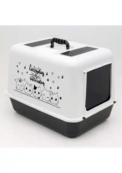 Yıl<dı>zhane Kapalı Kedi Tuvalet Kabı Geniş İç Hacmi ve Modern Tasarımıyla