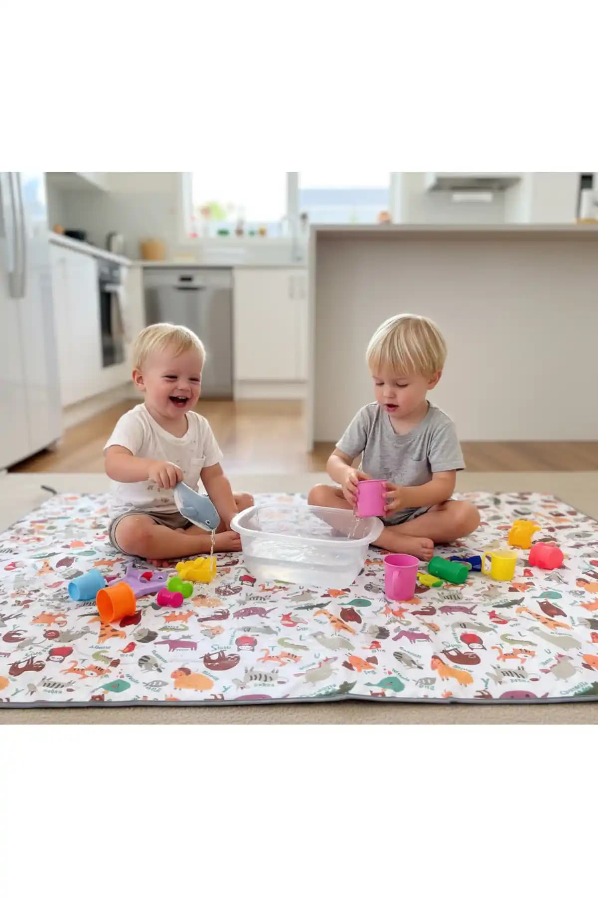 YORNi 145x100cm Sıvı Geçirmez Mama Sandalyesi Altı ve Yer Örtüsü Çocuklar İçin